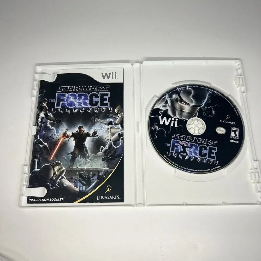 Star Wars: The Force Unleashed (Nintendo Wii, 2008) Complete w/ Manual TESTED
